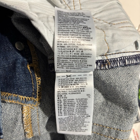 GAP Sz 33 or 16R Cheeky Straight High Rise Classic Blue Denim Jeans NEW W/ TAGS - Picture 11 of 12